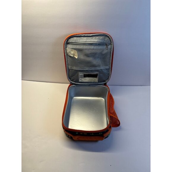 Pottery‎ Barn Dinosaur lunch box (navy & orange) - Picture 7 of 9